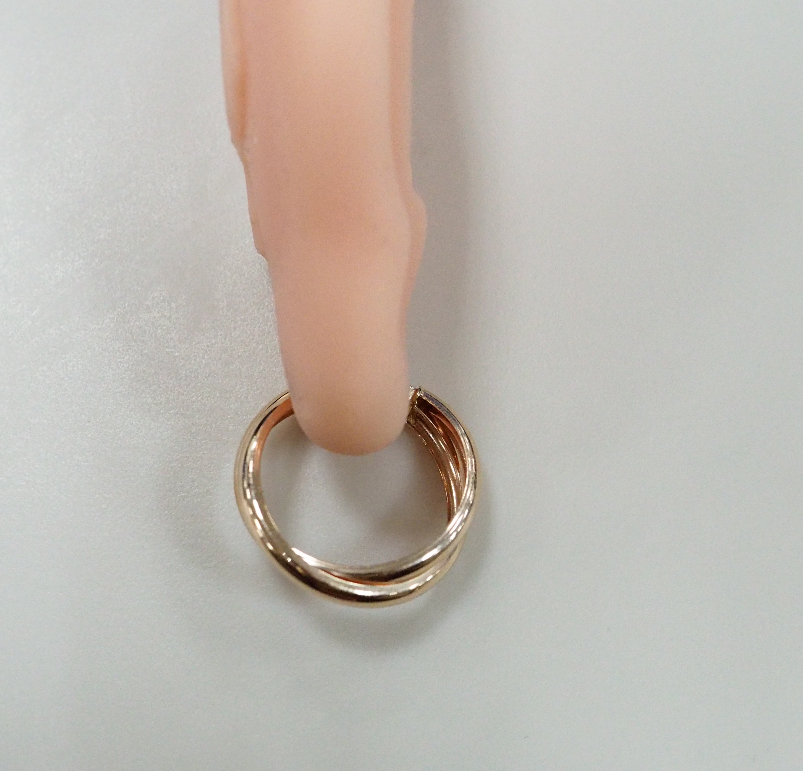 Серьги-конго из золота